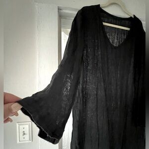 CP shades long handkerchief linen dress